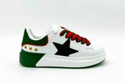 shop art sneakers kim white/nero/rosso/verdone n36 coll.2022/23