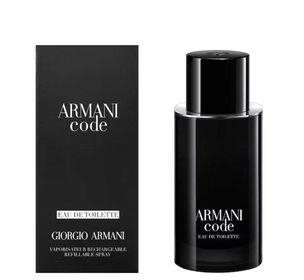 armani code pour homme new edt 75ml vapo refillable