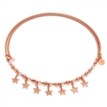 vestopazzo micro girocollo cristalli/stelle rose gold coll.23/24